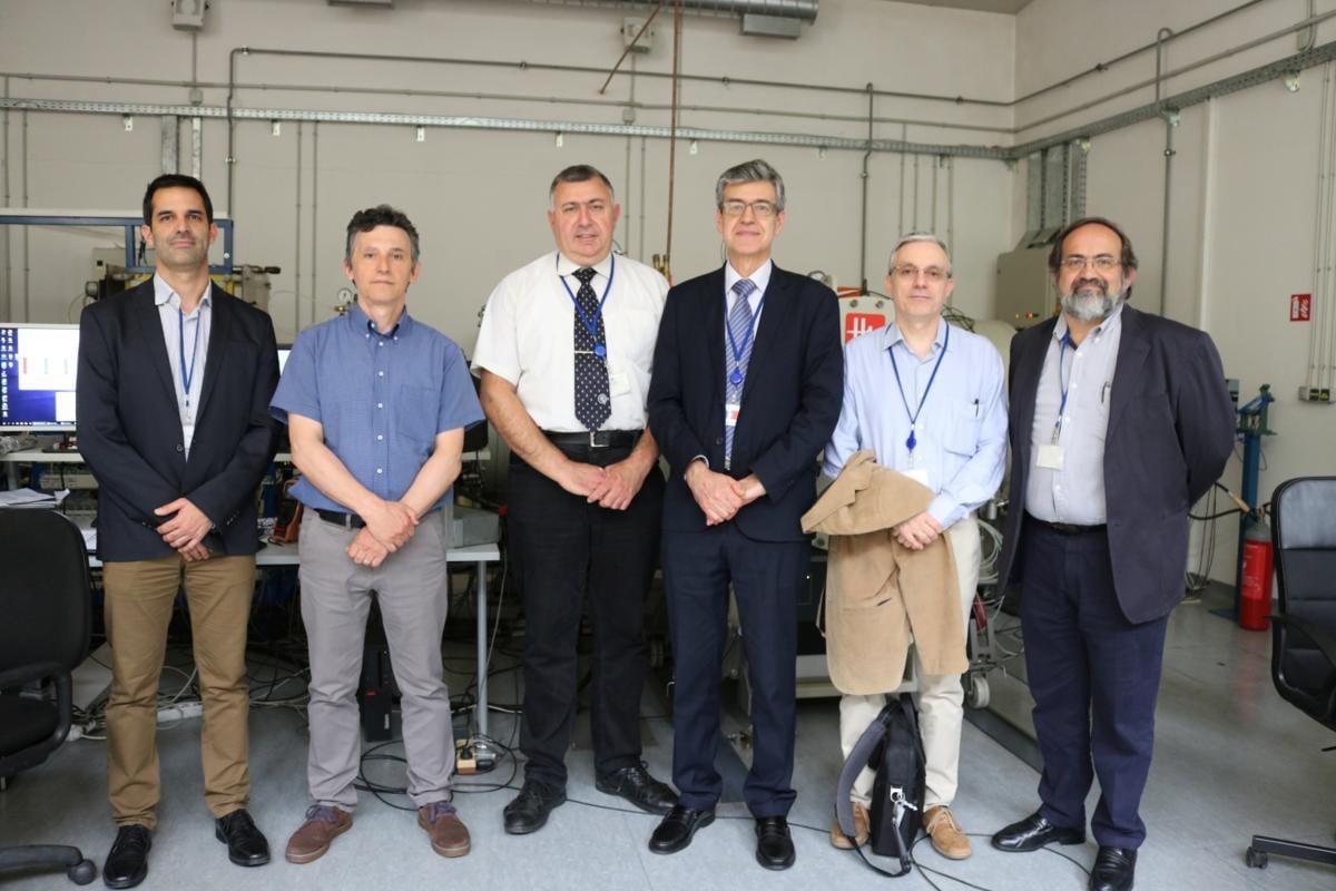 Fusion researchers from IRB and CIEMAT. From left to right: David Rapisarda, Stjepko Fazinić, Tonči Tadić, Joaquin Sanchez, Rafael Vila i Angel Ibarra.