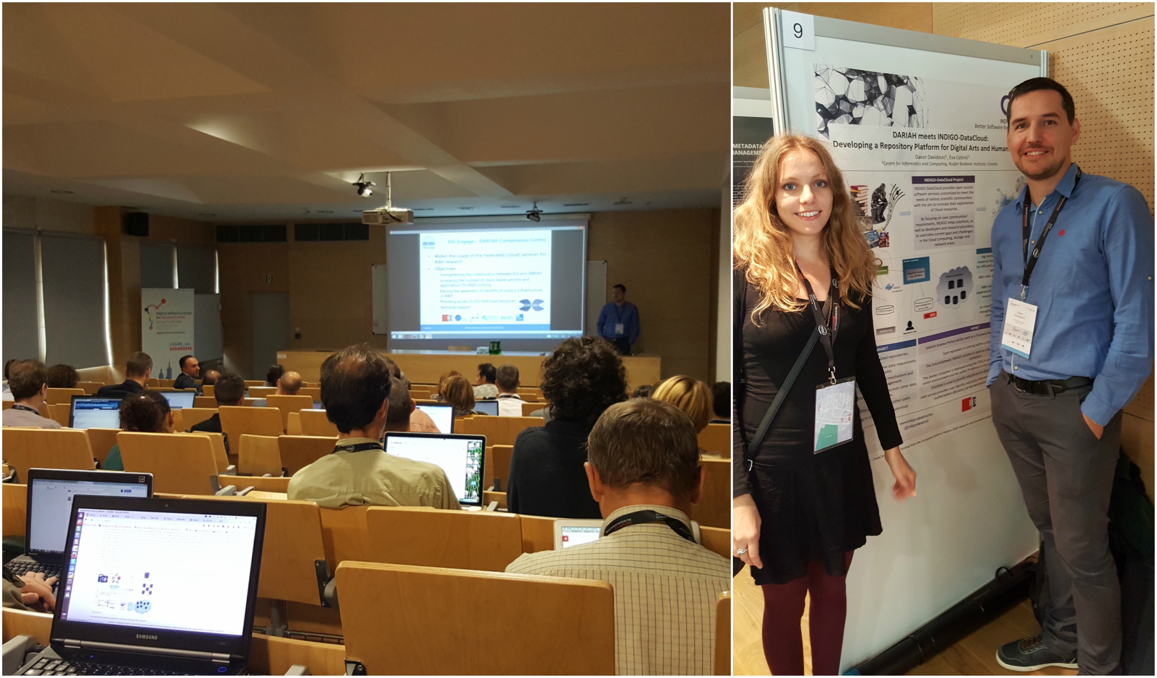 Horizon 2020 projects  of CIR presented  at „Digital Infrastructures for Research“ in Krakow