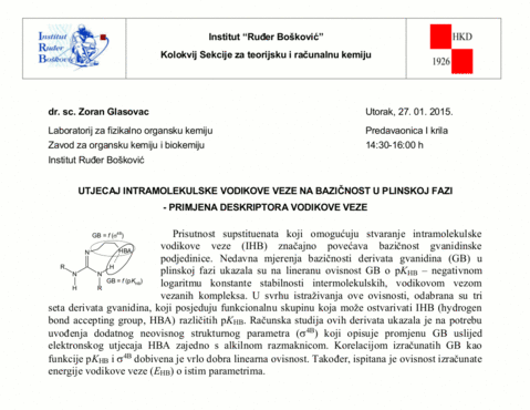 Predavanje o bazičnosti gvanidinskih spojeva