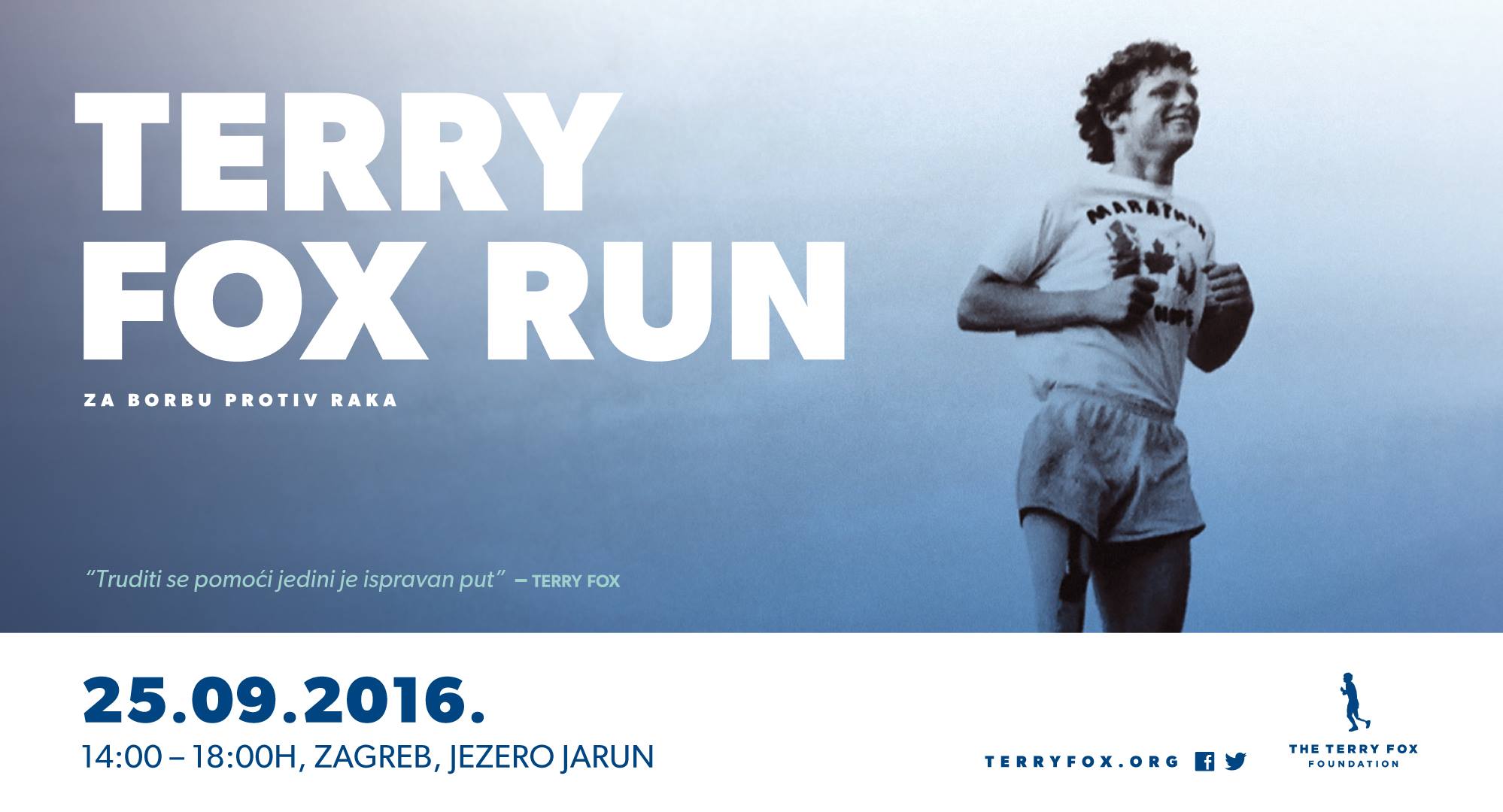 Terry Fox Run 25.9. na Jarunu