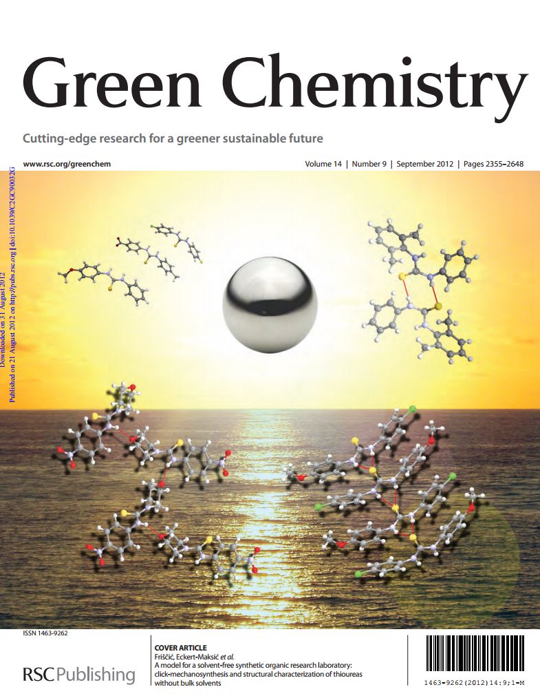 Rad znanstvenika IRB-a objavljen u prestižnom časopisu Green Chemistry