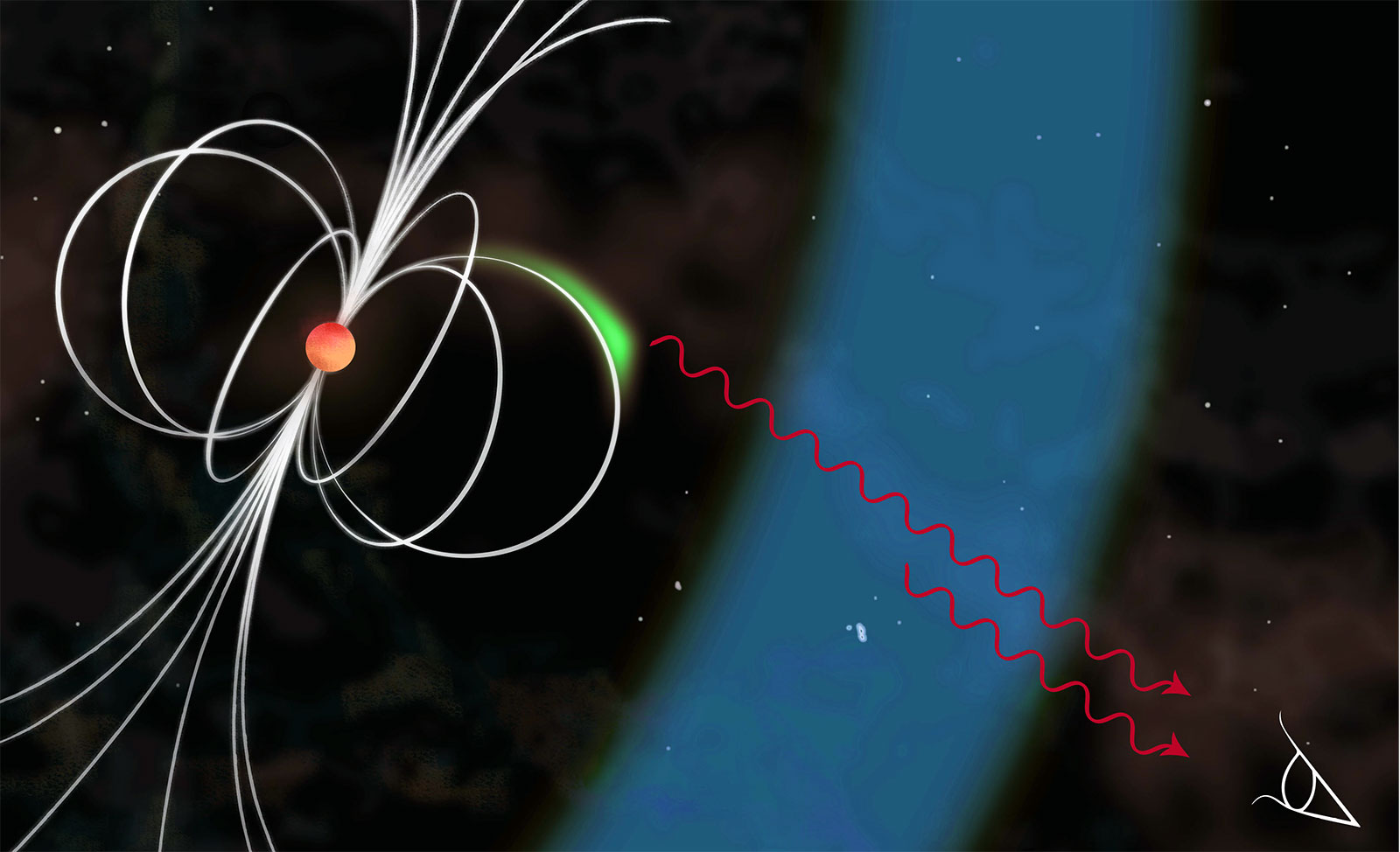 The most energetic light ever observed from a few kilometres large star