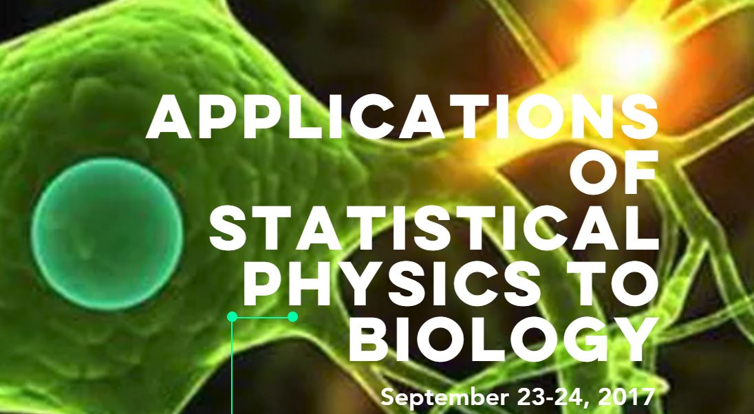 Applications of Statistical Physics to Biology