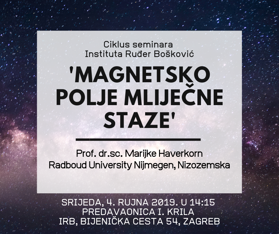 Seminar IRB-a: "Magnetsko polje Mliječne staze"