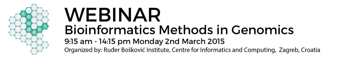 Webinar Bioinformatics Methods in Genomics