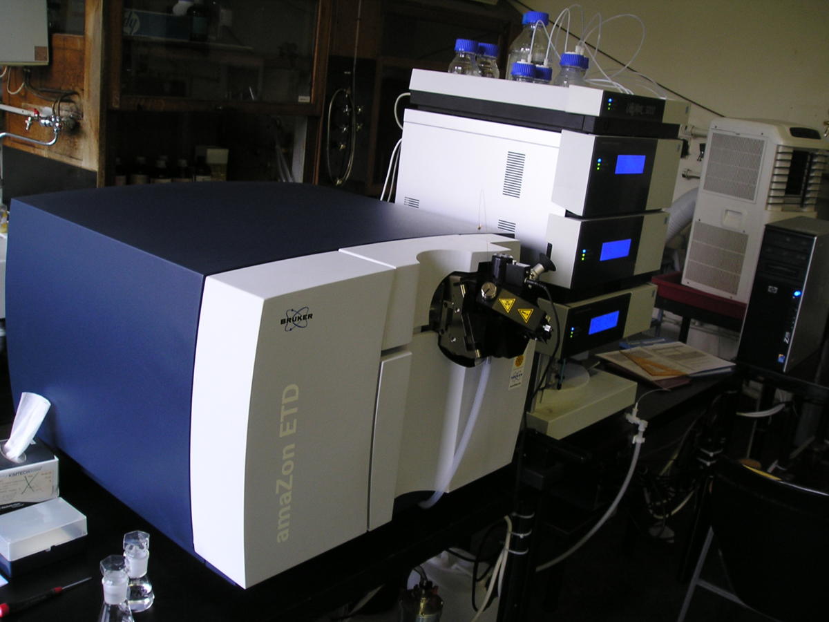 Mass spectrometer Bruker amaZon and Dionex HPLC