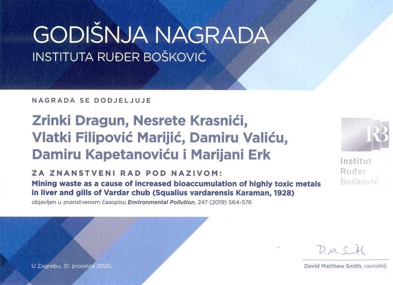 2019 - nagrada - Zrinka