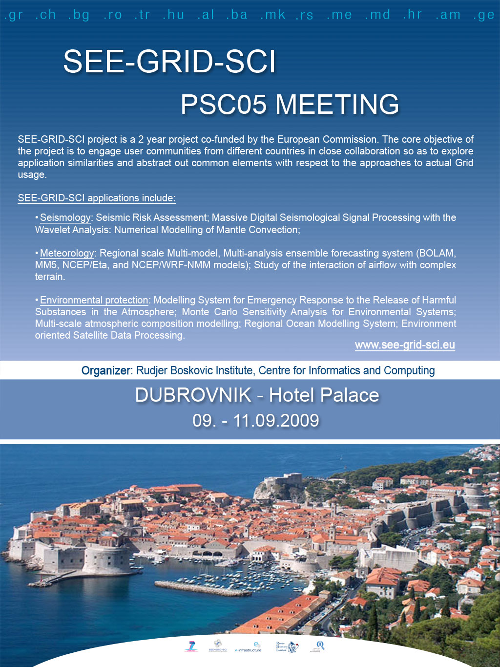 The 5th SEEGRID - SCI PSC Meeting in Dubrovnik