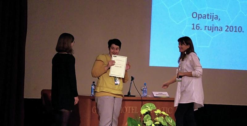 Snježani Jurić nagrada za najbolji znanstveni rad iz područja biokemije i molekularne biologije
