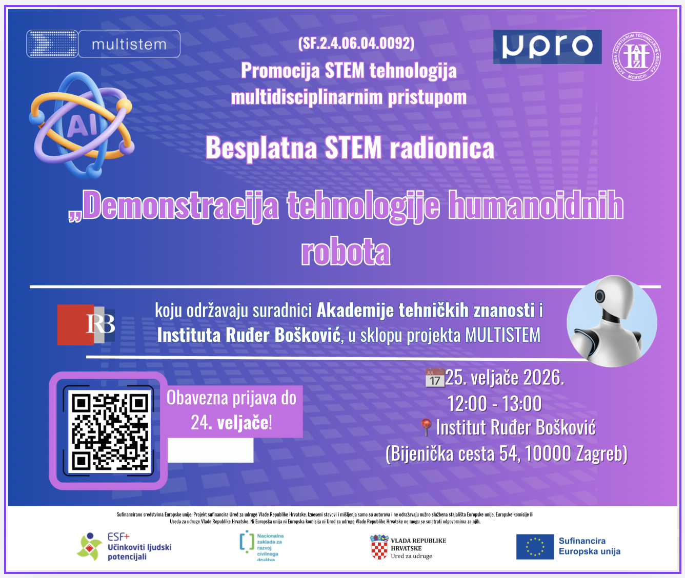 Free STEM Workshop: Humanoid Robot Technology Demonstration