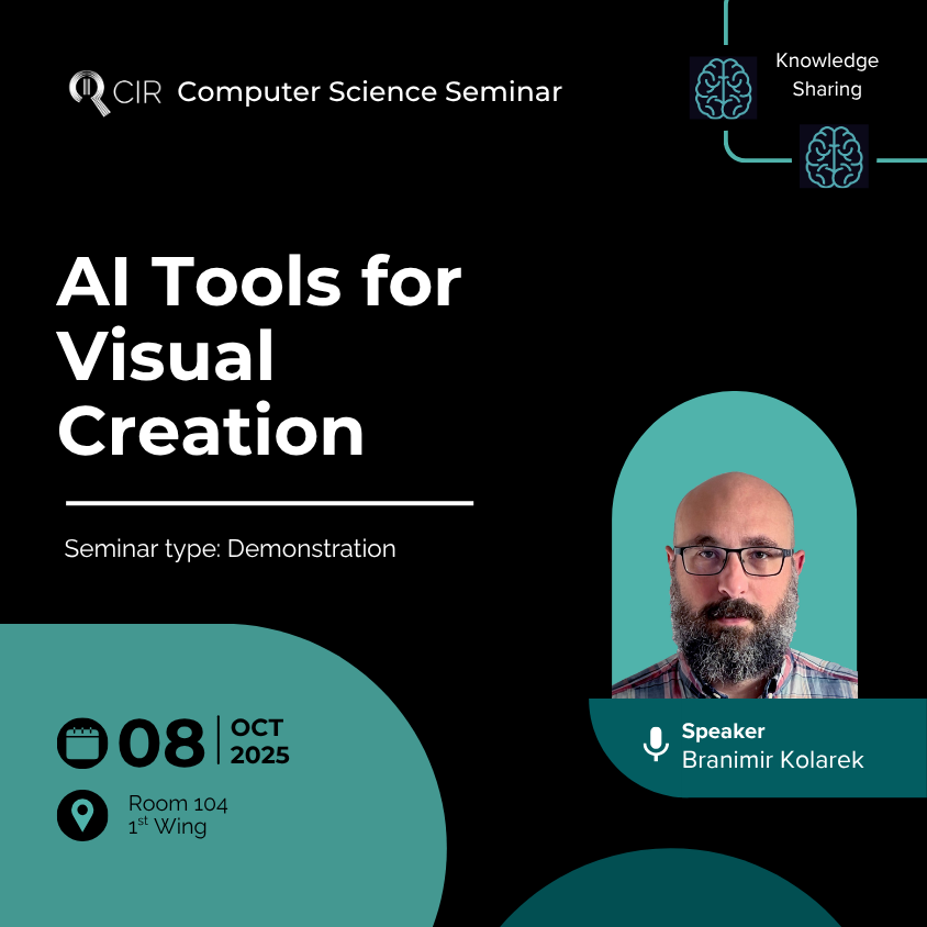 CIR Computer Science Seminar:  AI Tools for Visual Creation