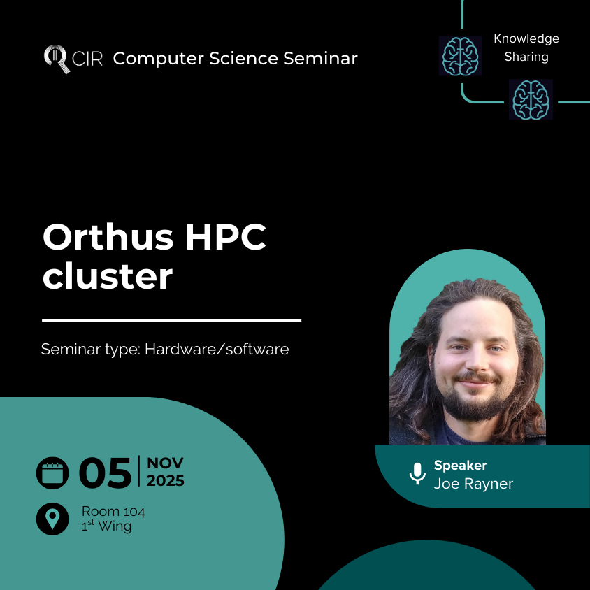 CIR Seminar iz računalne znanosti: Orthus HPC cluster